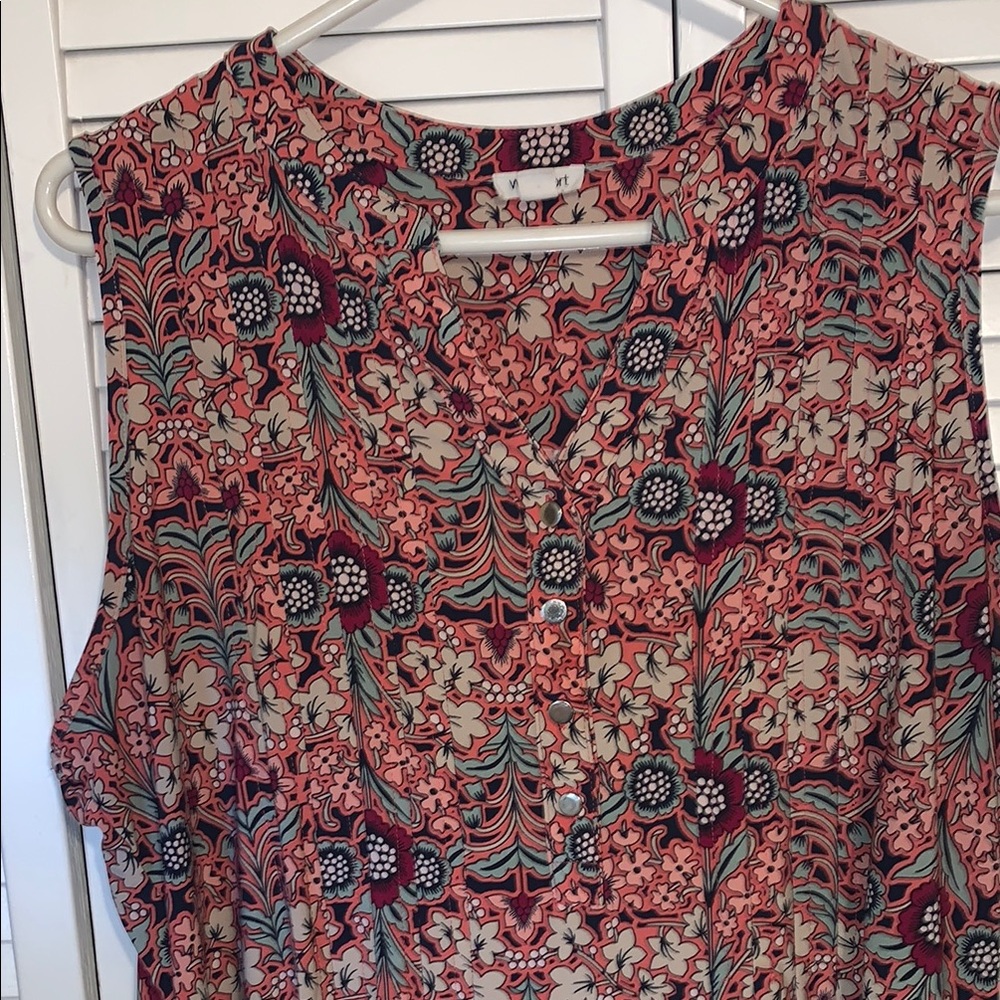 Westport Brown Sleeveless Blouse with Relaxed Fit - Picture 4 of 4